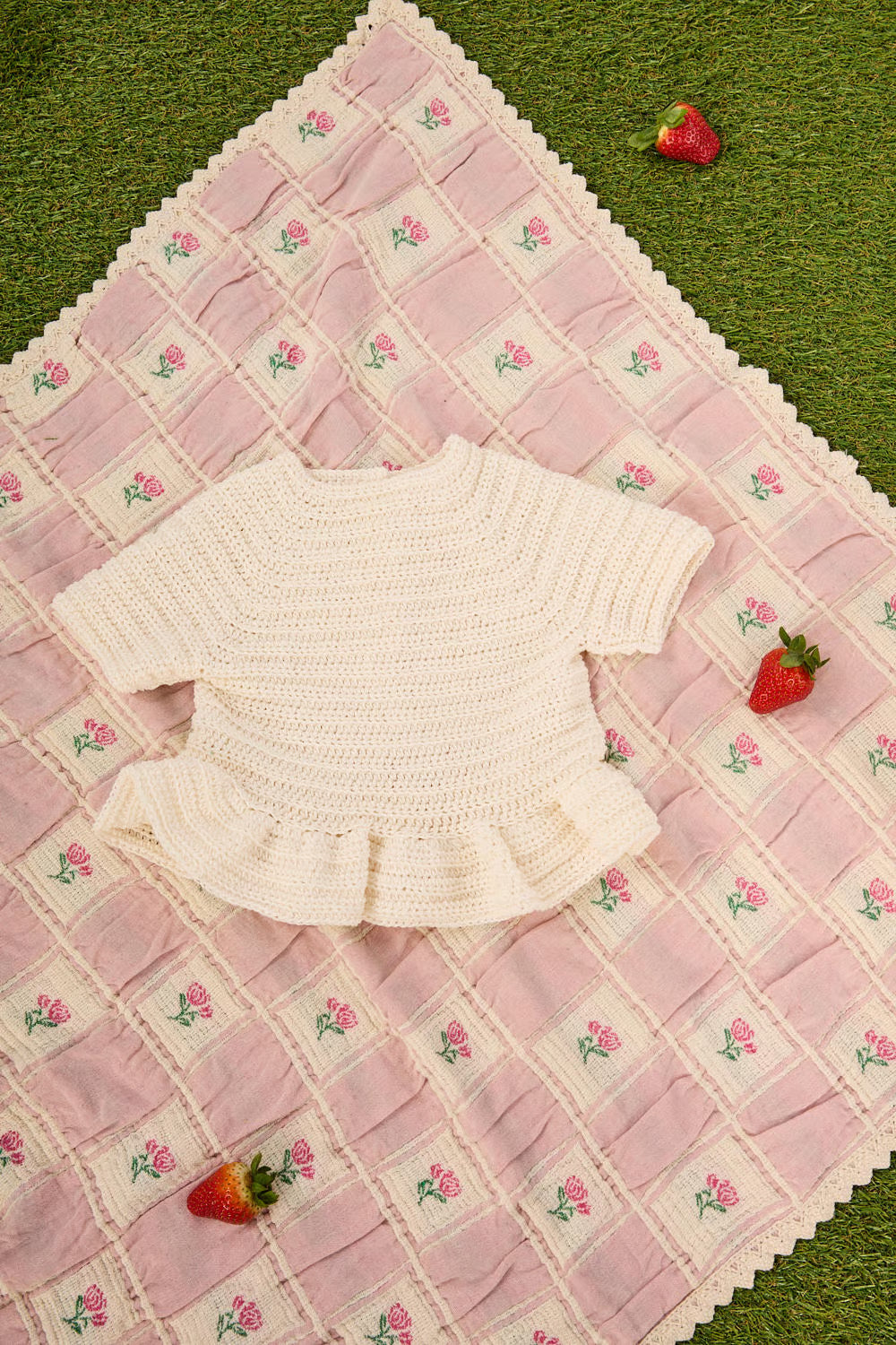 Bralette à volants au crochet Céline