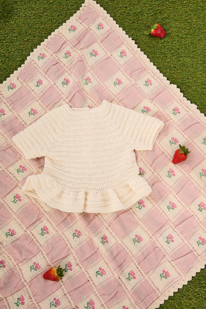 Bralette à volants au crochet Céline