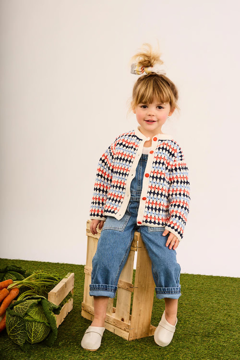 Gilet en crochet multicolore Charles