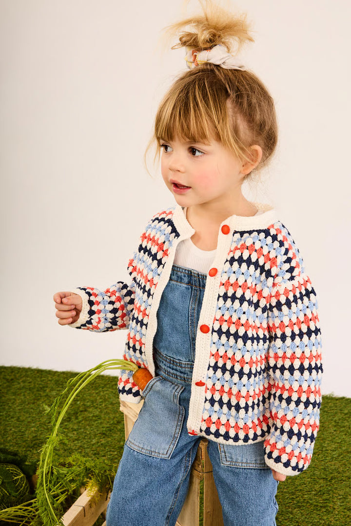 Gilet en crochet multicolore Charles