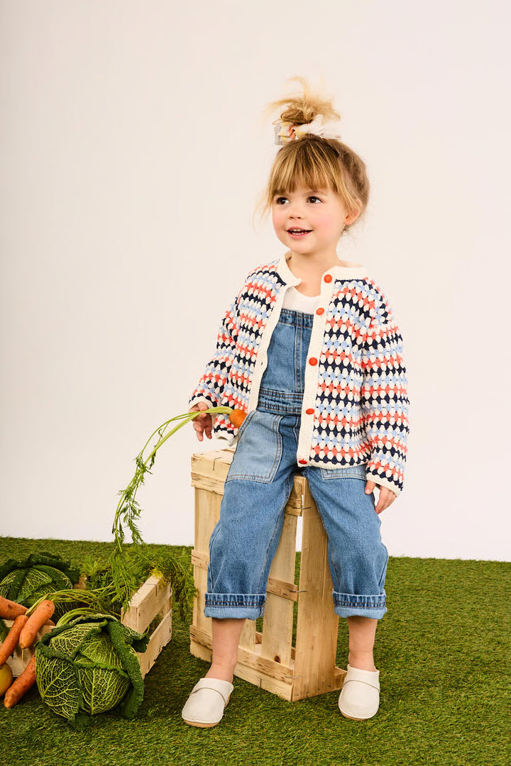 Gilet en crochet multicolore Charles