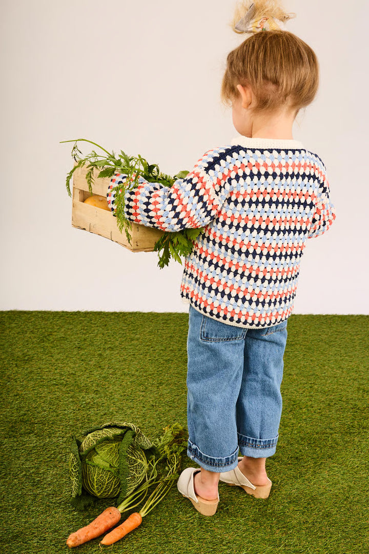 Gilet en crochet multicolore Charles