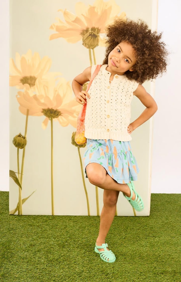 Gilet ajouré sans manches Cléa