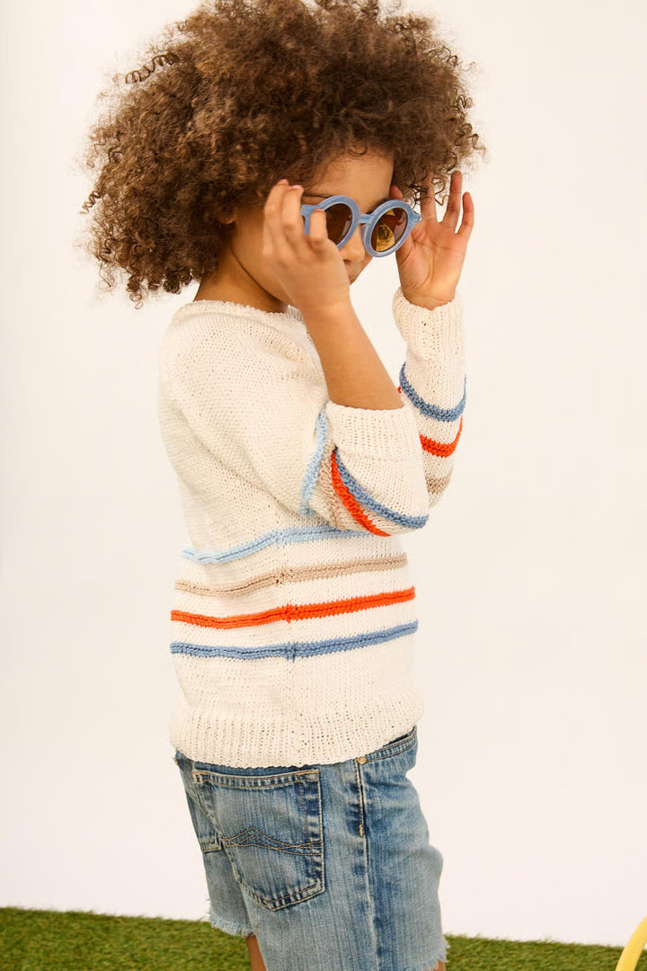 Pull raglan à rayures Colas