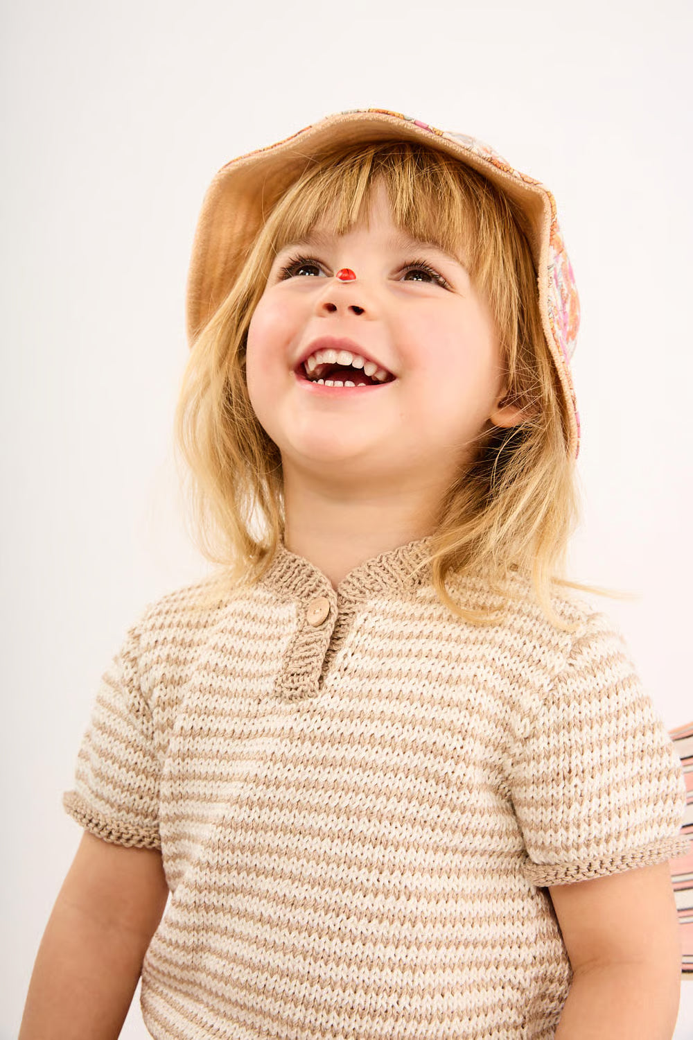 Pull rayé à manches courtes Cyril