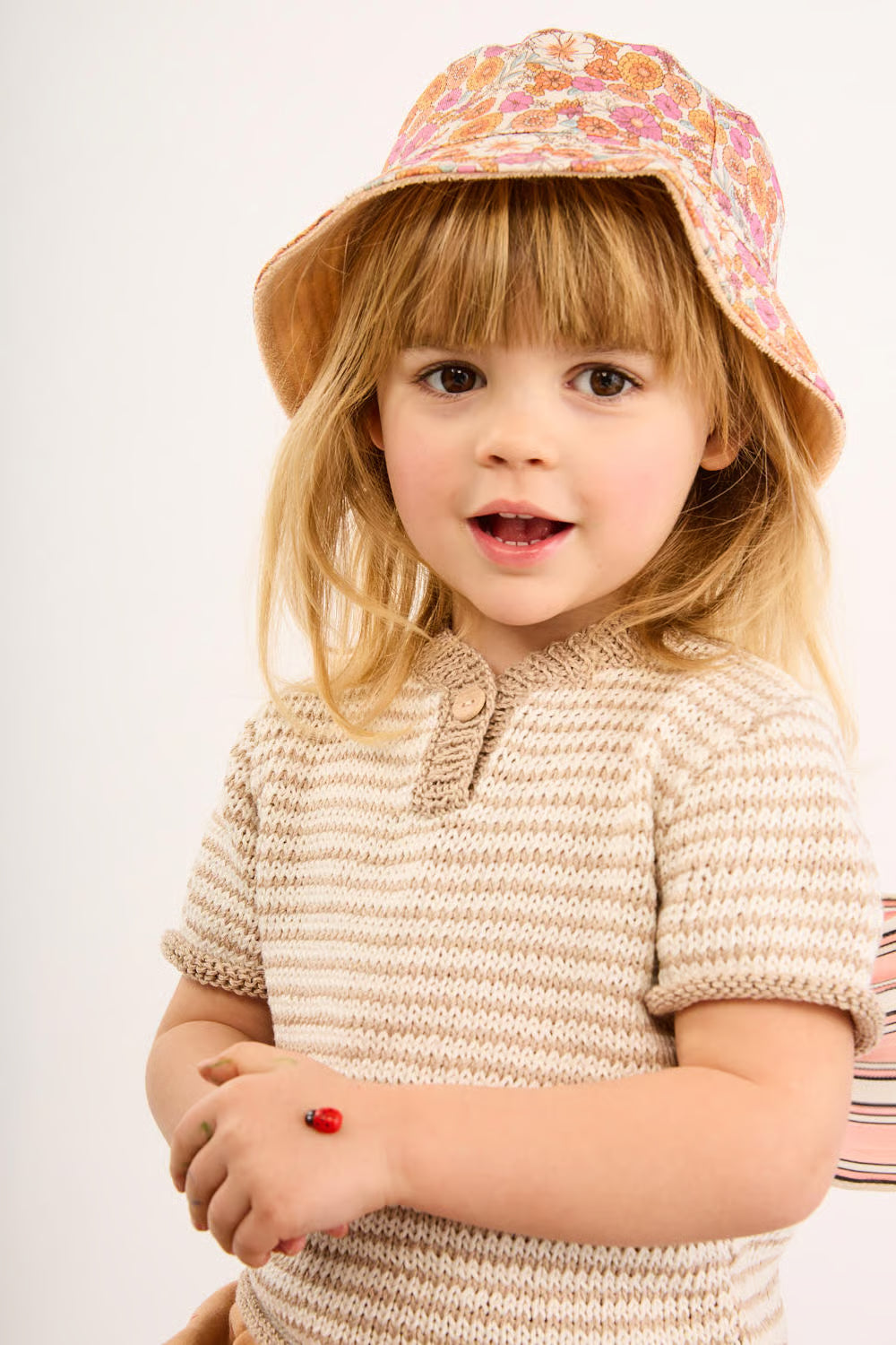 Pull rayé à manches courtes Cyril