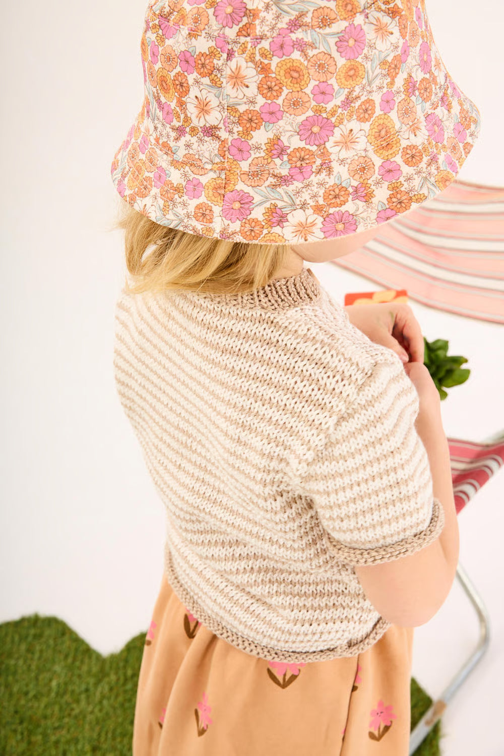 Pull rayé à manches courtes Cyril