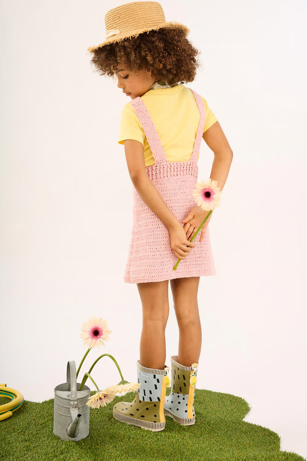 Robe a bretelles au crochet Estelle