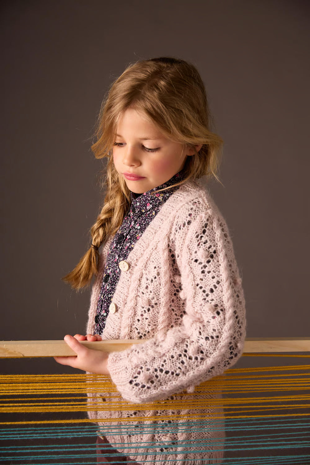 Cardigan en tricot Flavie avec des détails ajourés