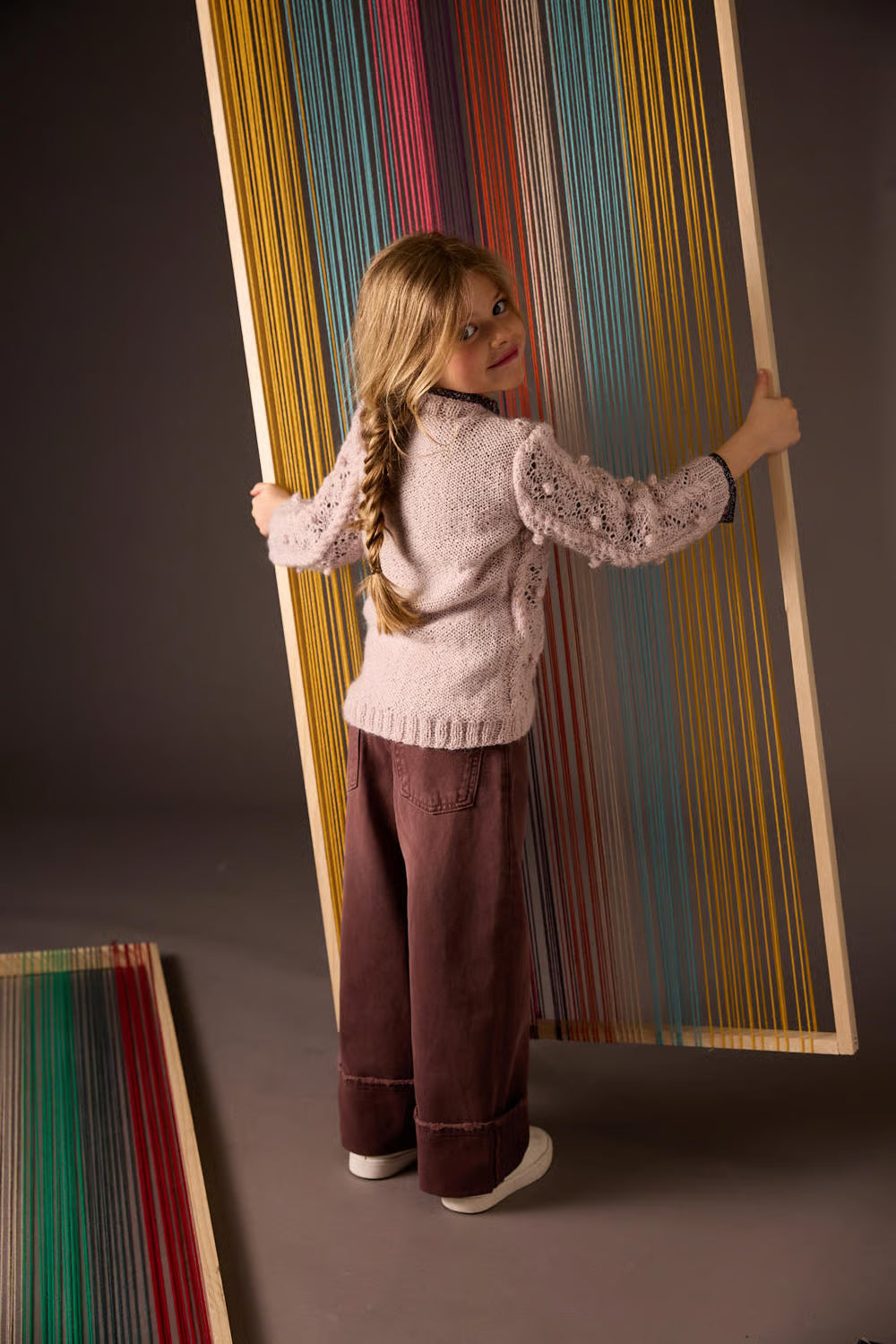 Cardigan en tricot Flavie avec des détails ajourés