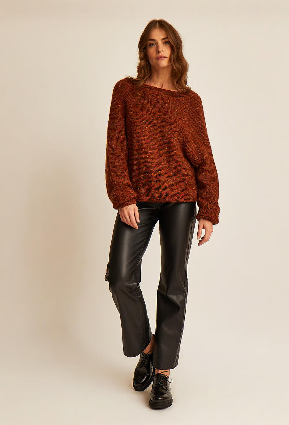 Gilet empiècement point mousse Léa