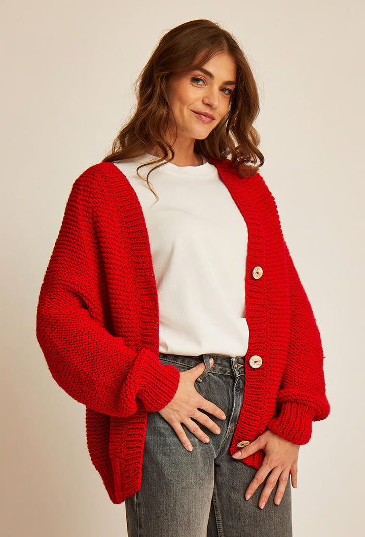 Stella Yoke Garter Stitch Cardigan