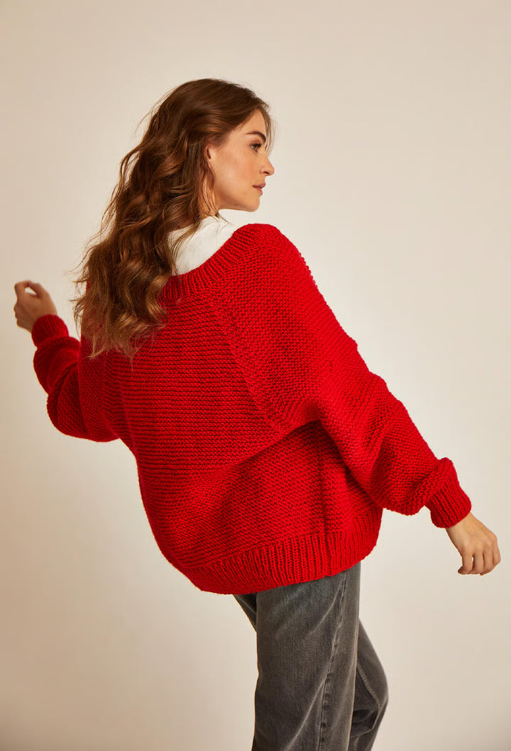 Stella Yoke Garter Stitch Cardigan