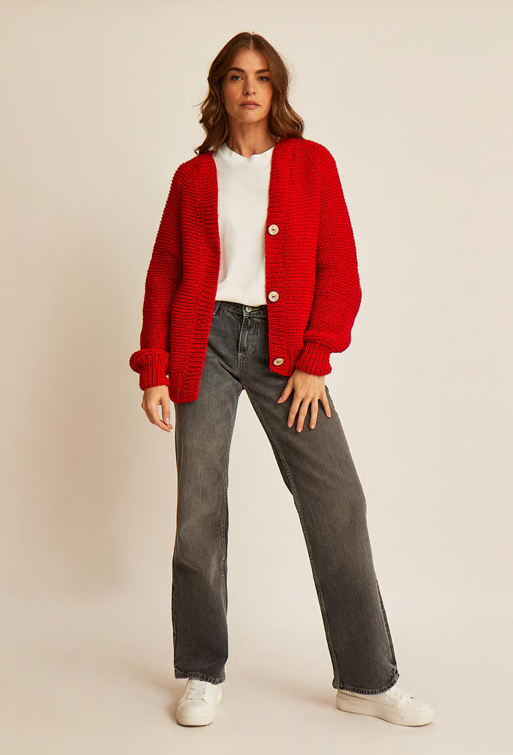 Stella Yoke Garter Stitch Cardigan