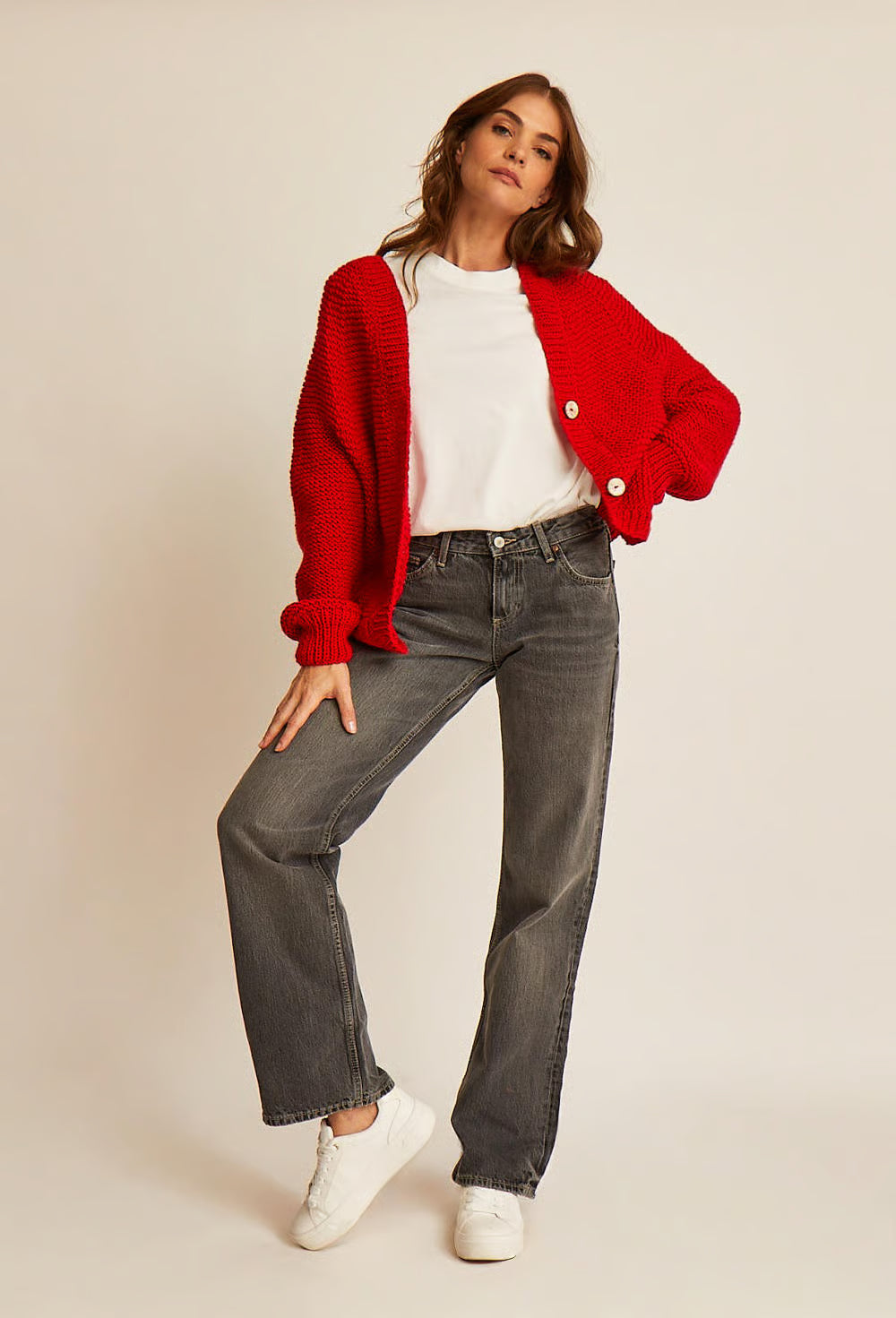 Stella Yoke Garter Stitch Cardigan