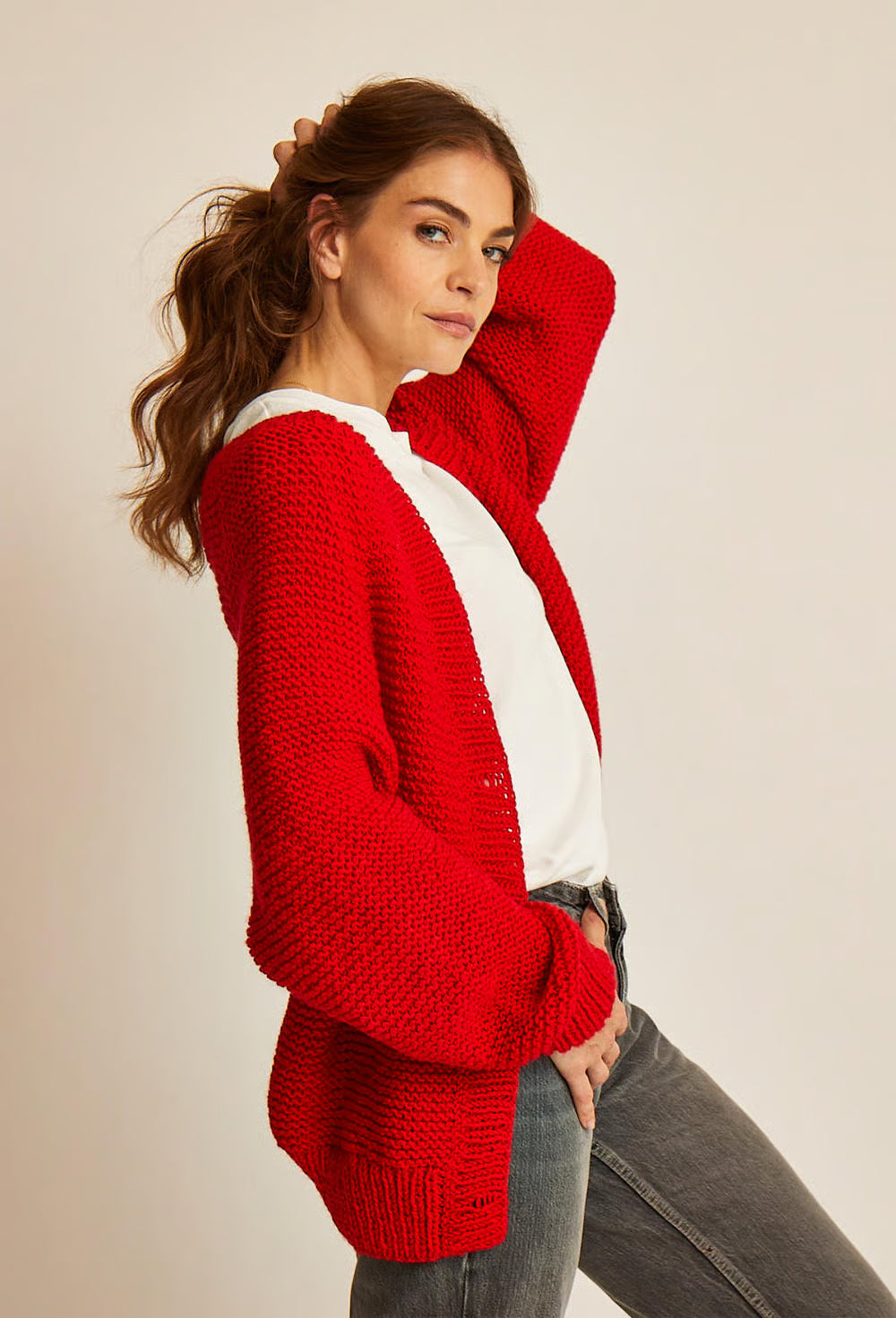 Stella Yoke Garter Stitch Cardigan