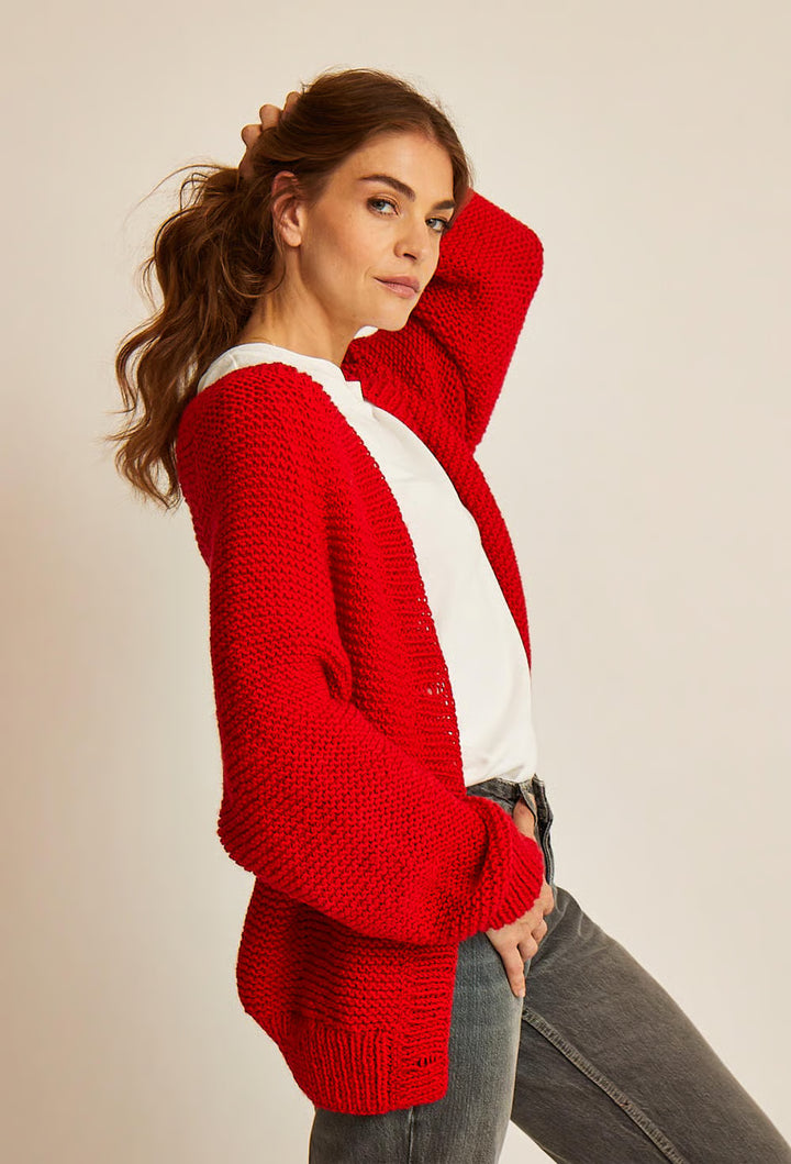 Stella Yoke Garter Stitch Cardigan