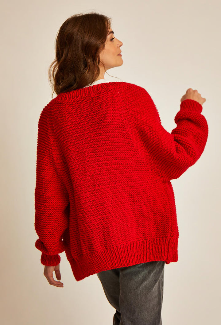 Stella Yoke Garter Stitch Cardigan