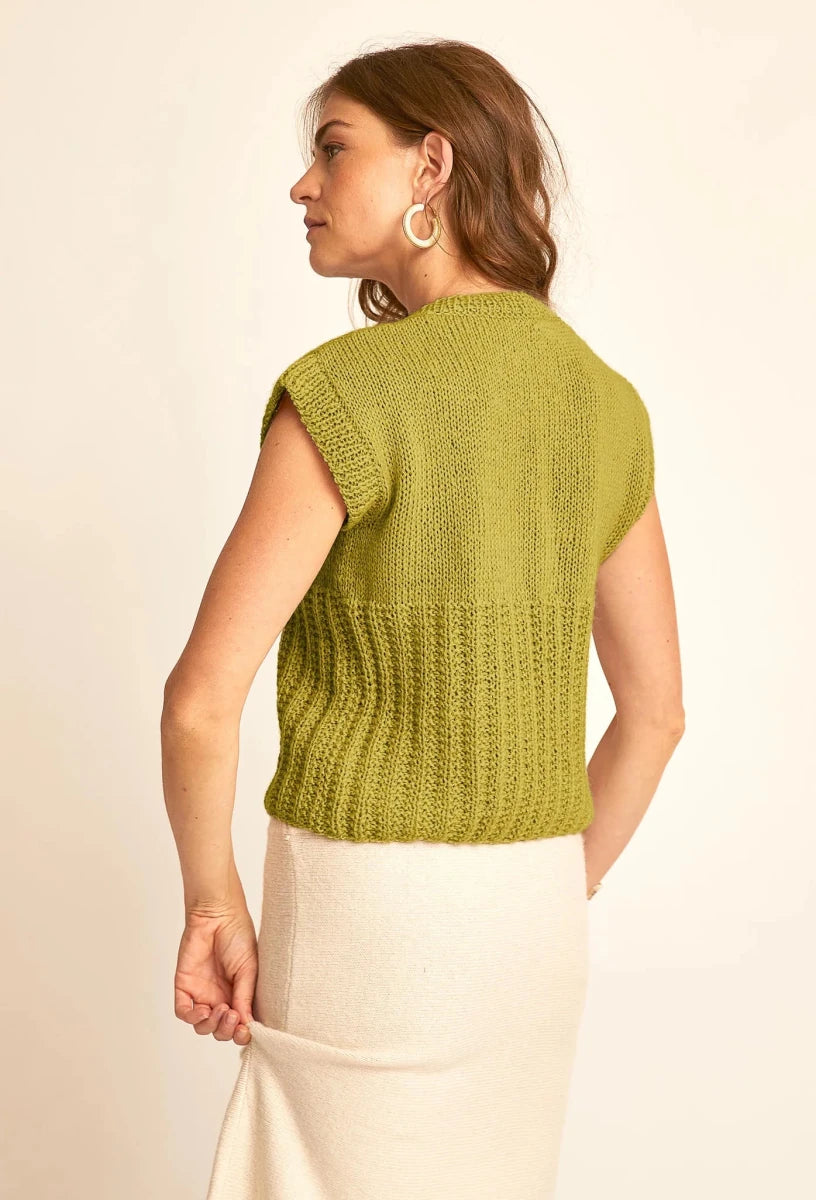 Bergère de France Canada - Inoa Textured Sleeveless Cardigan