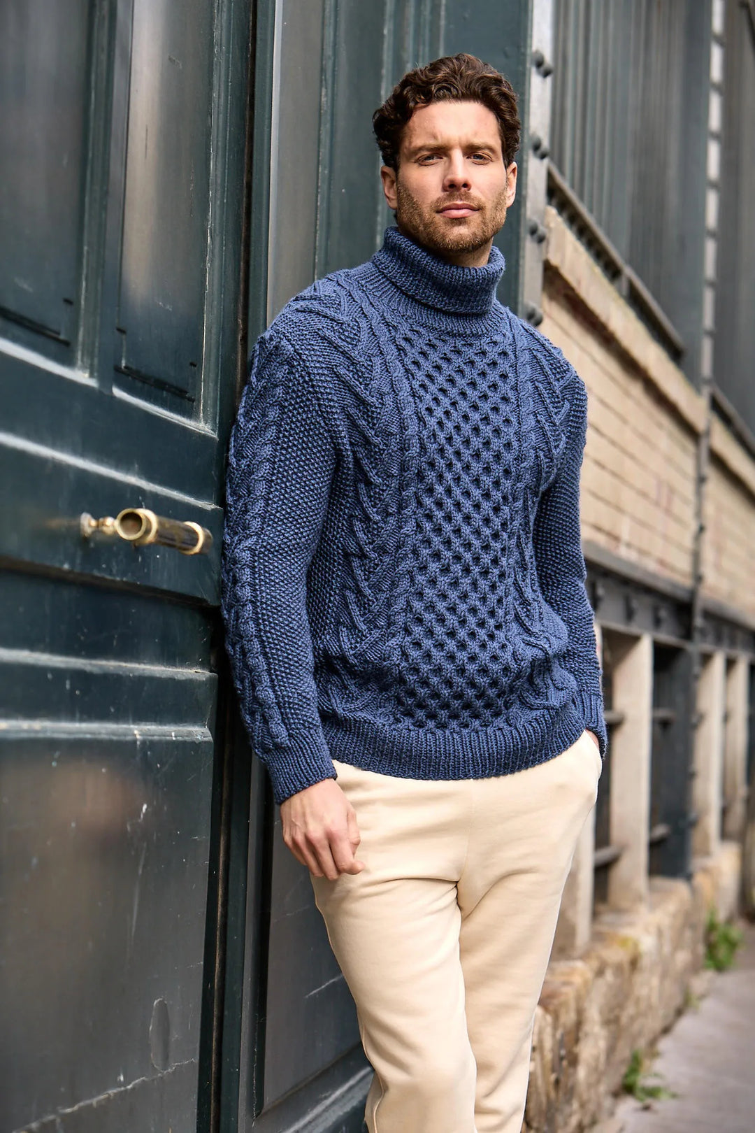 Bergère de France Canada - Iann cable - knit turtleneck sweater