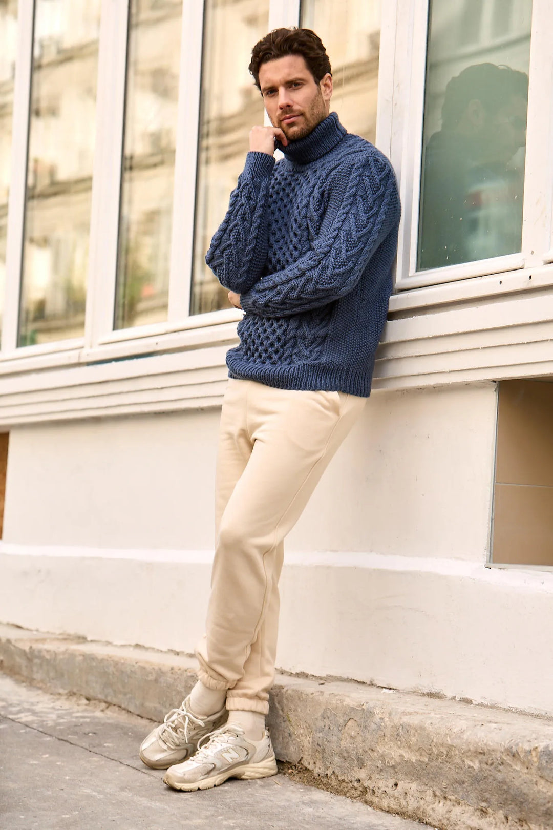 Bergère de France Canada - Iann cable - knit turtleneck sweater