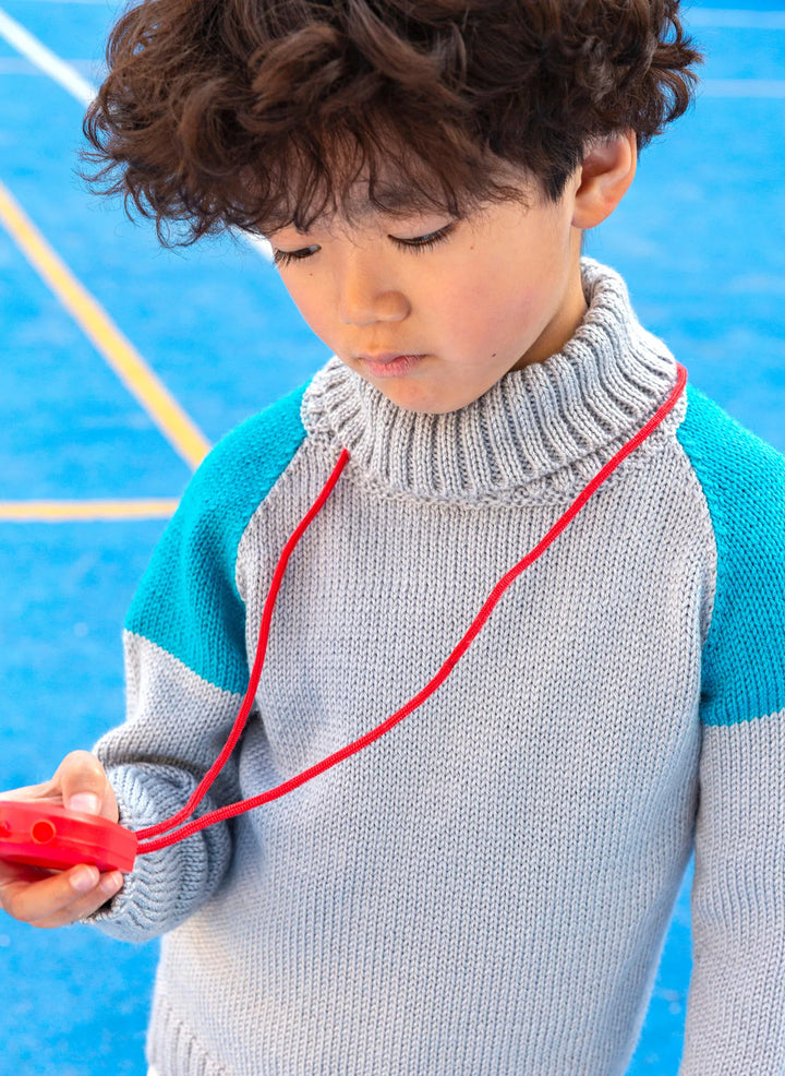 Bergère de France Canada - Idris two - tone raglan turtleneck sweater