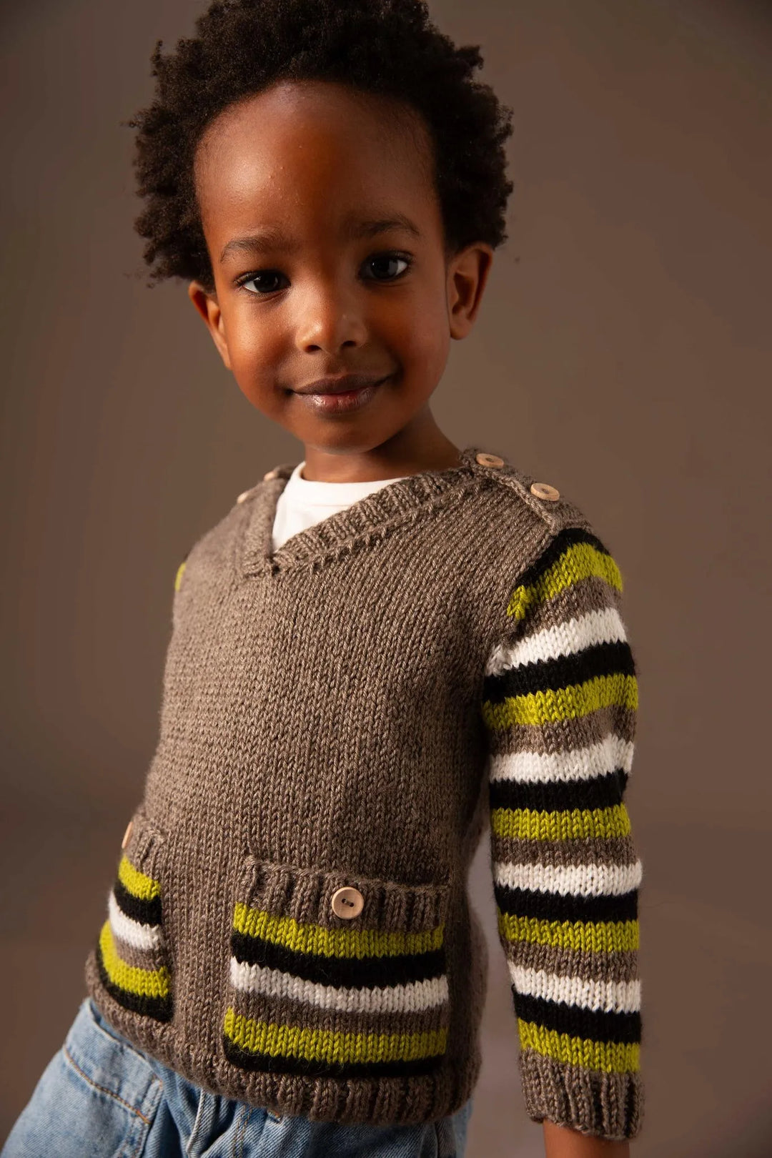 Bergère de France Canada - Ilyas striped sleeve sweater