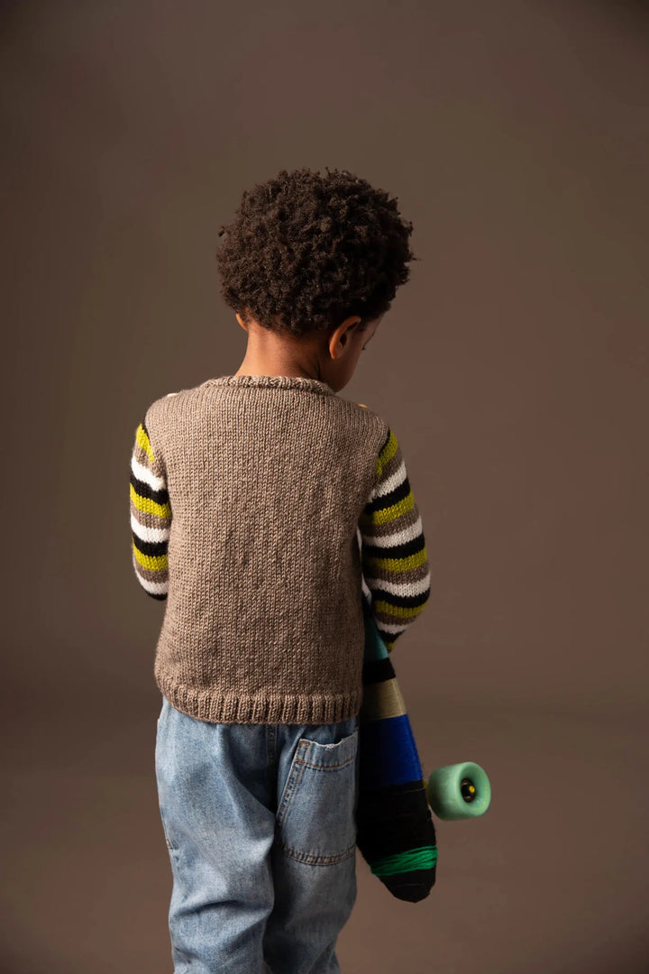 Bergère de France Canada - Ilyas striped sleeve sweater