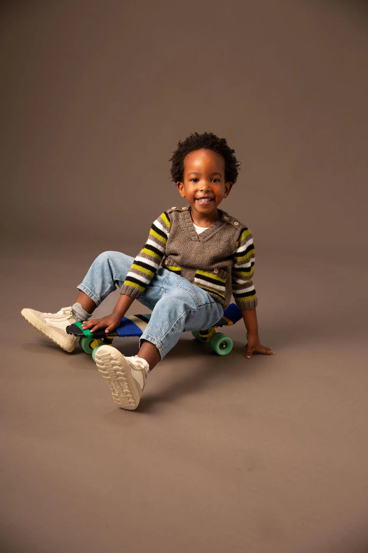 Bergère de France Canada - Ilyas striped sleeve sweater