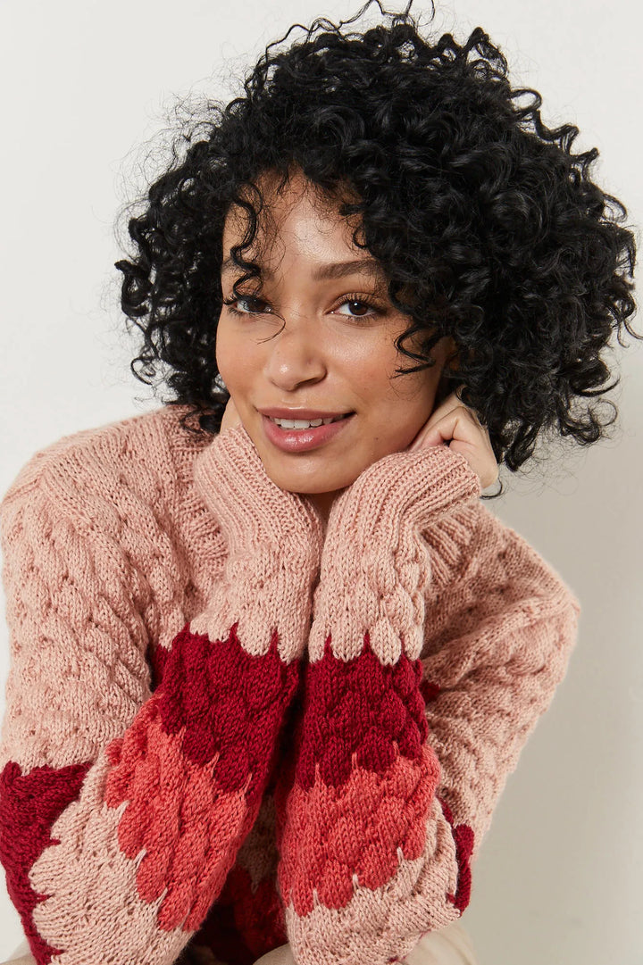 Bergère de France Canada - Iris fancy tricolor sweater