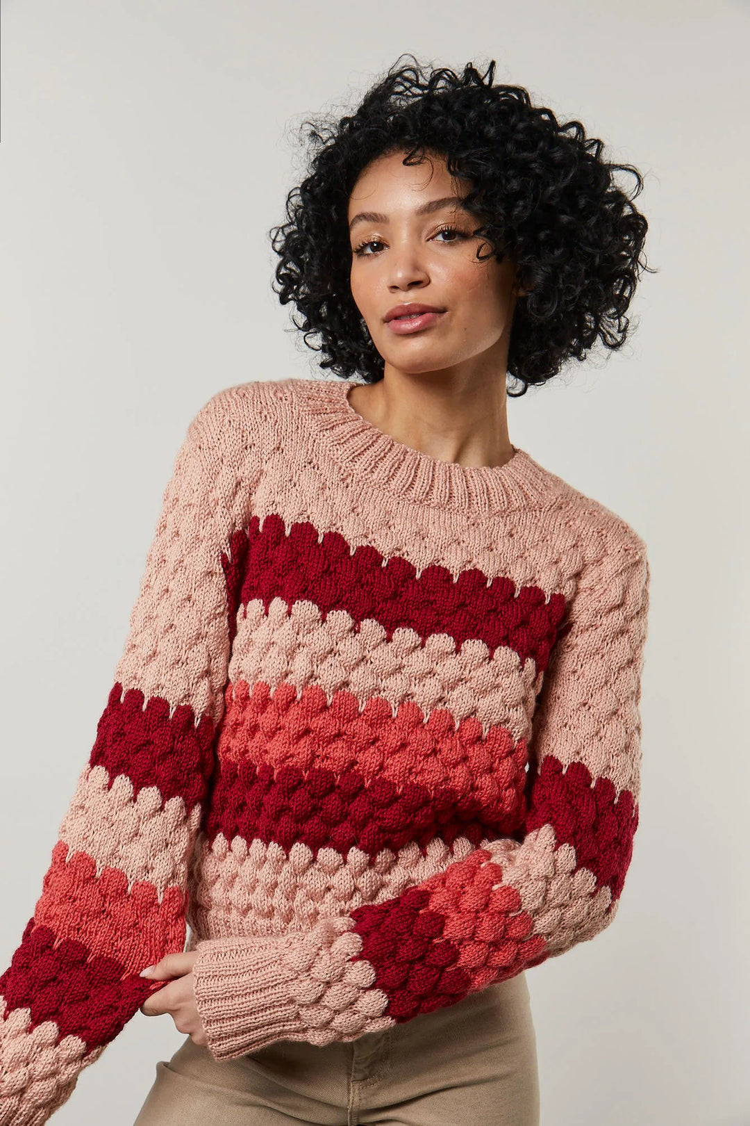 Bergère de France Canada - Iris fancy tricolor sweater