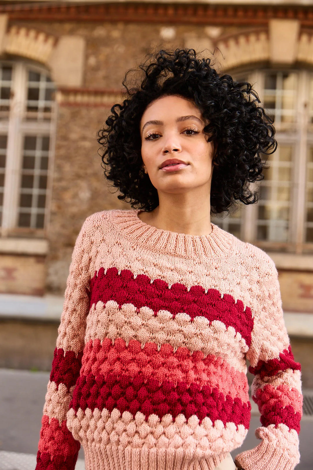 Bergère de France Canada - Iris fancy tricolor sweater