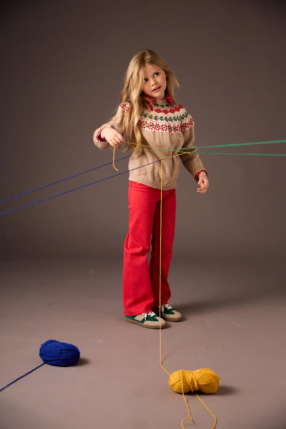 Pull jacquard circulaire Isa