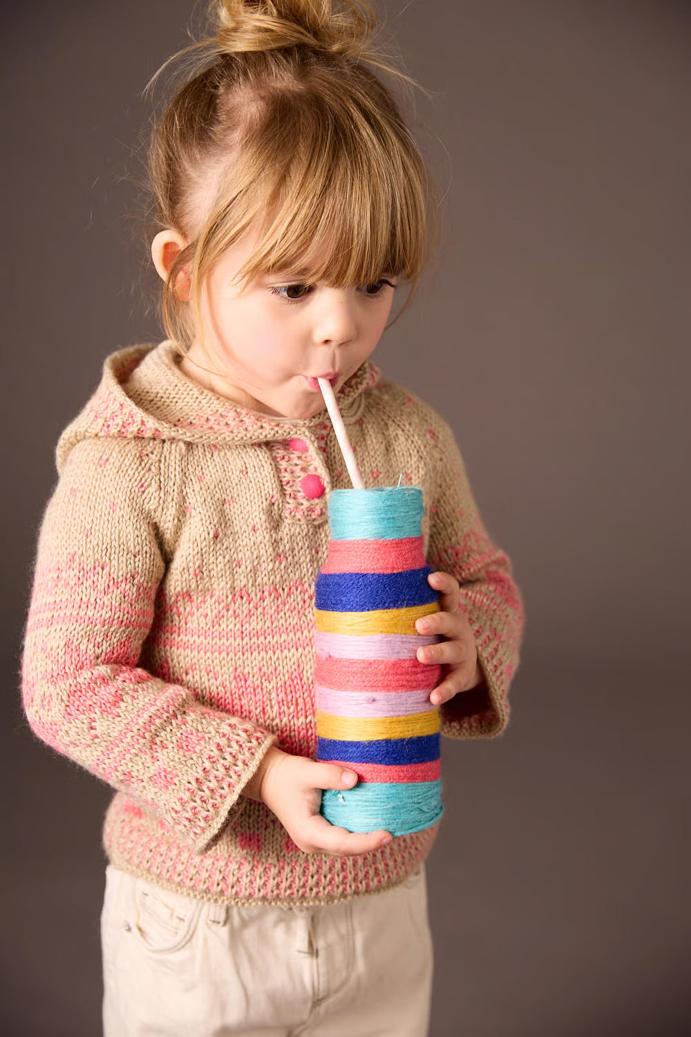 Pull jacquard à capuche Isaline