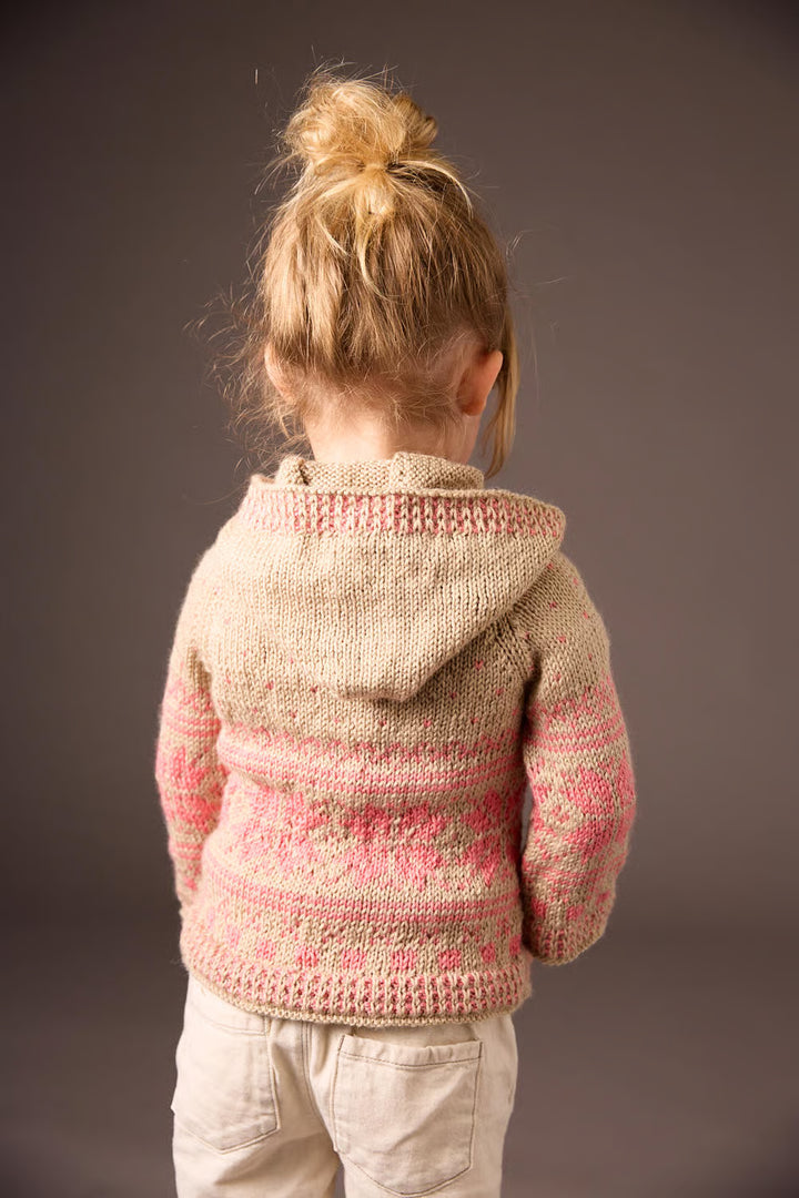 Pull jacquard à capuche Isaline