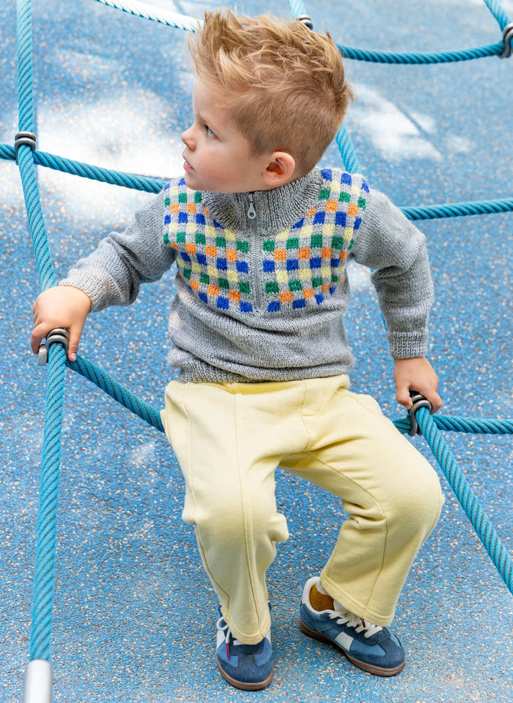 Bergère de France Canada - Ismael zippered trucker collar jacquard sweater