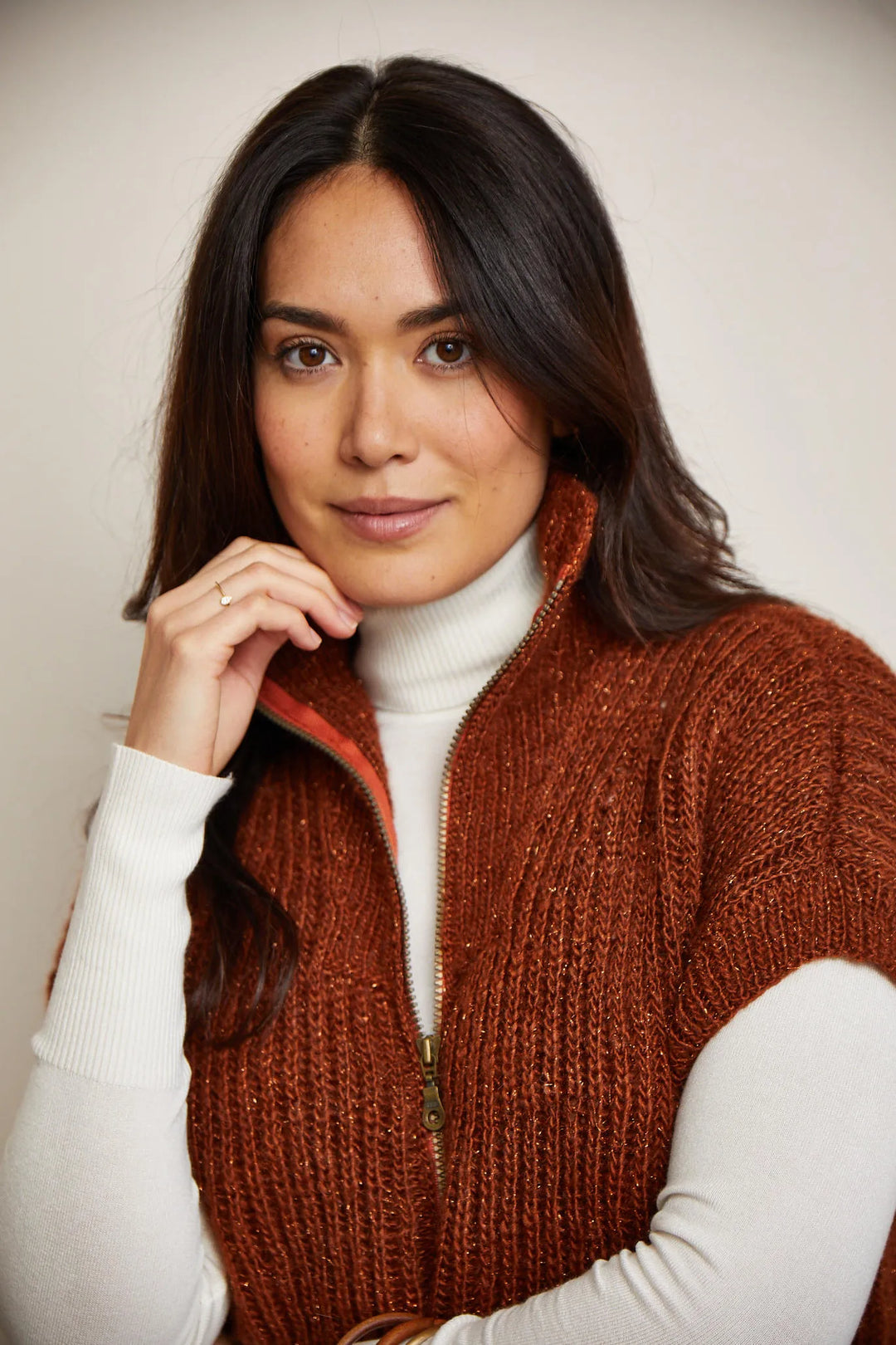 Bergère de France Canada - Lisa sleeveless zip - up cardigan