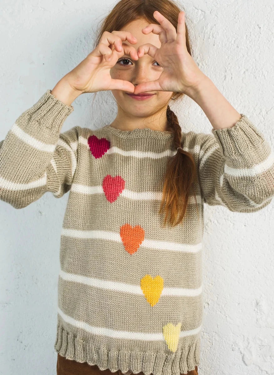 Bergère de France Canada - Jacquard heart sweater