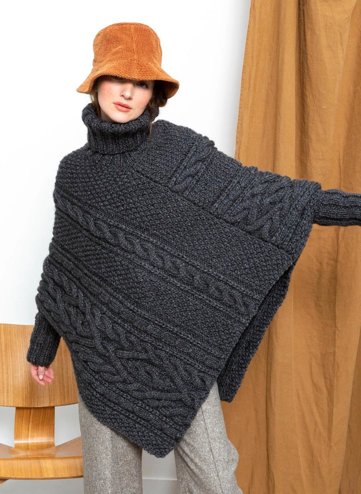 Bergère de France Canada - Cable poncho Aline