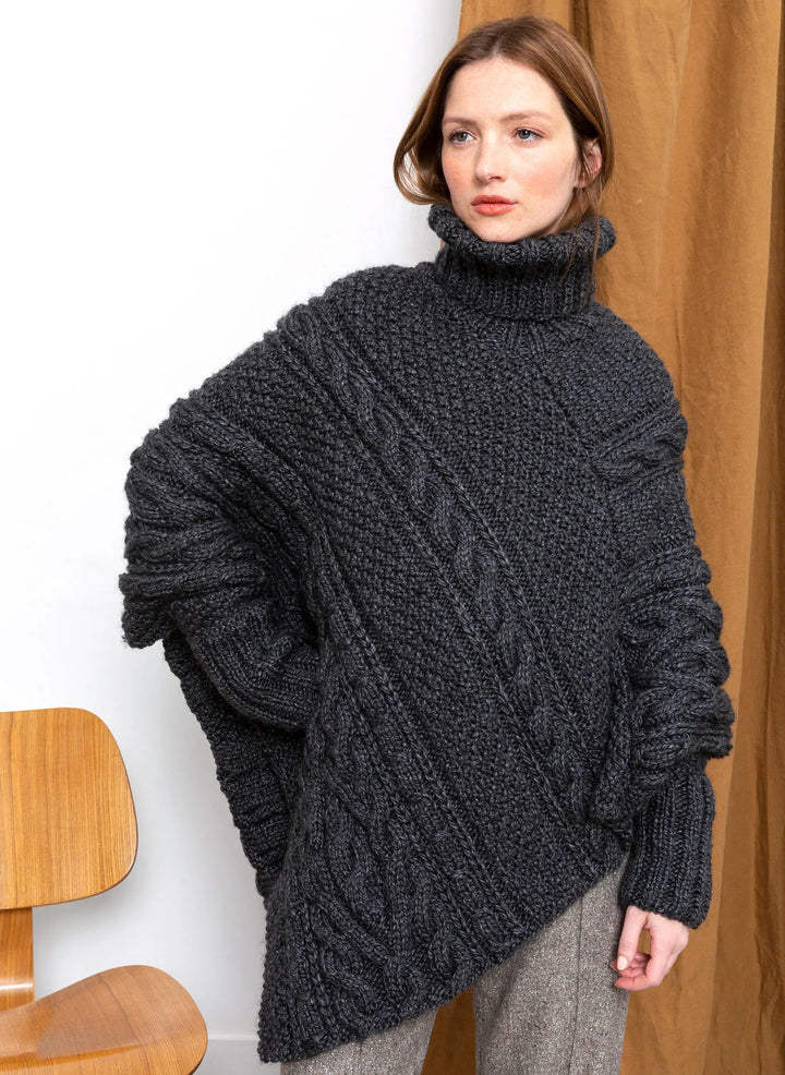 Bergère de France Canada - Cable poncho Aline