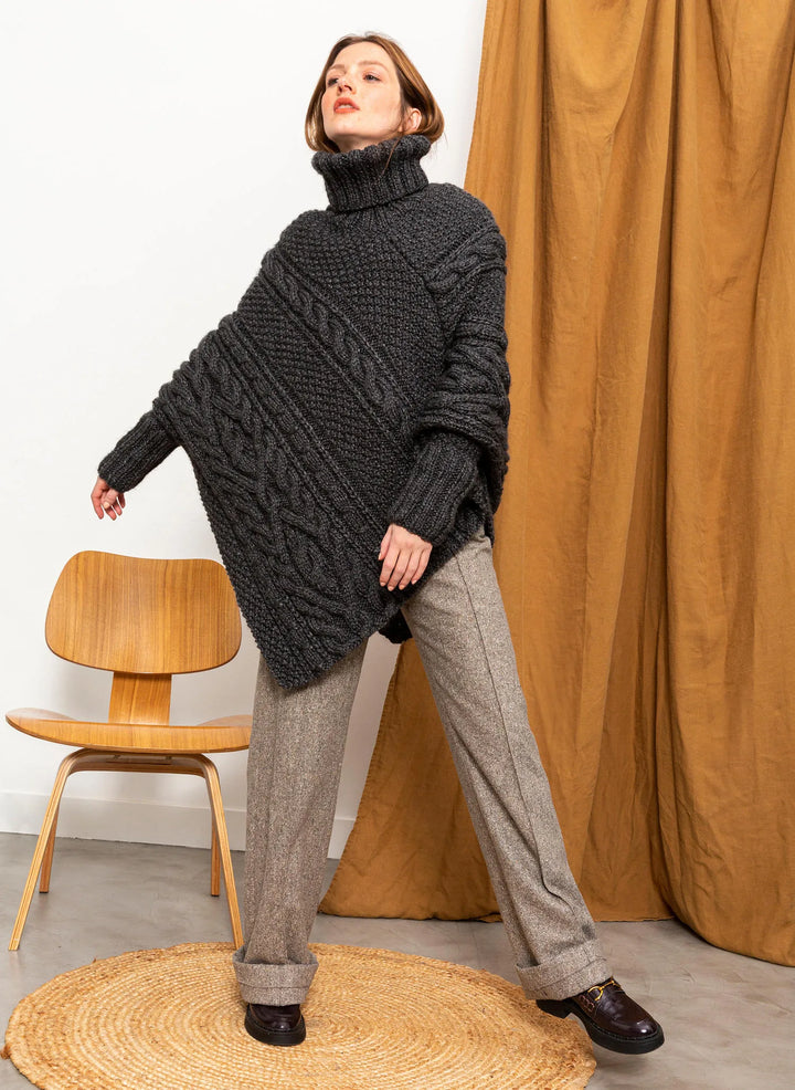 Bergère de France Canada - Cable poncho Aline