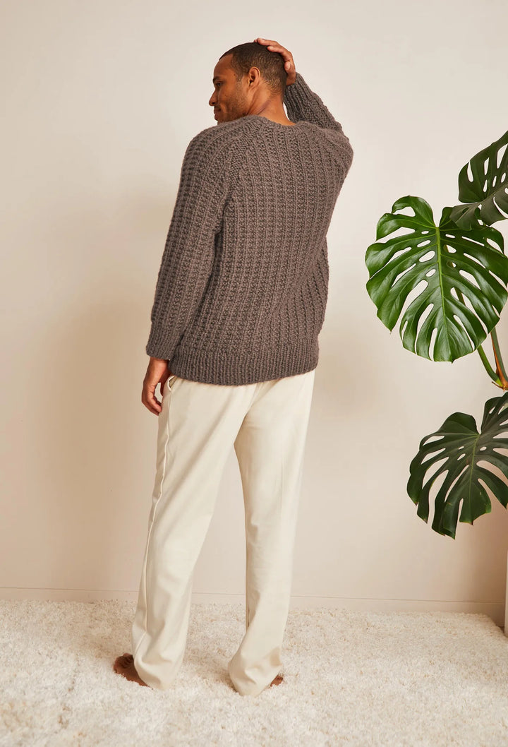 Bergère de France Canada - Alan fancy ribbed raglan sweater