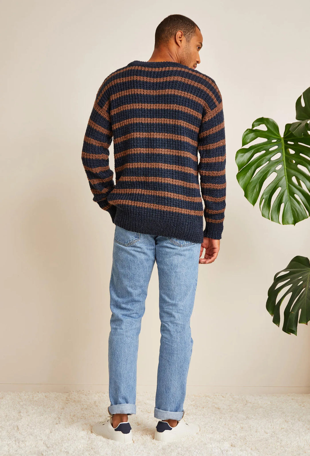 Bergère de France Canada - Romuald fancy ribbed striped sweater