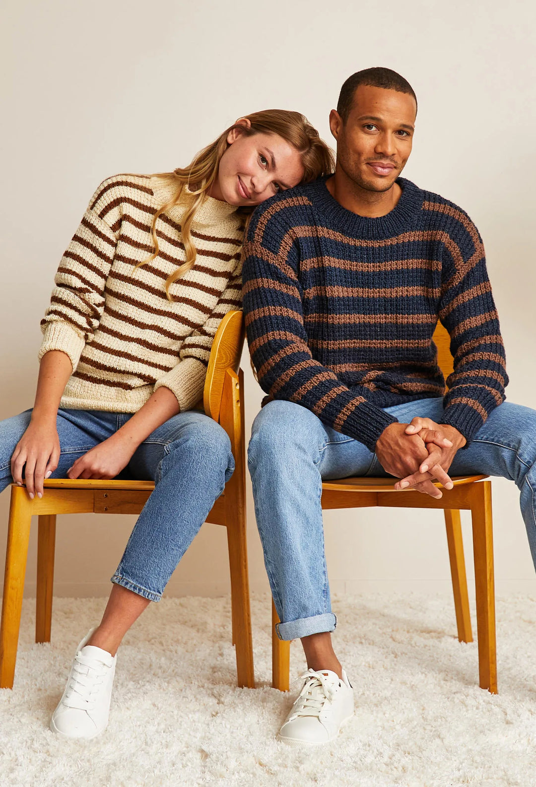 Bergère de France Canada - Isalie fancy ribbed striped sweater