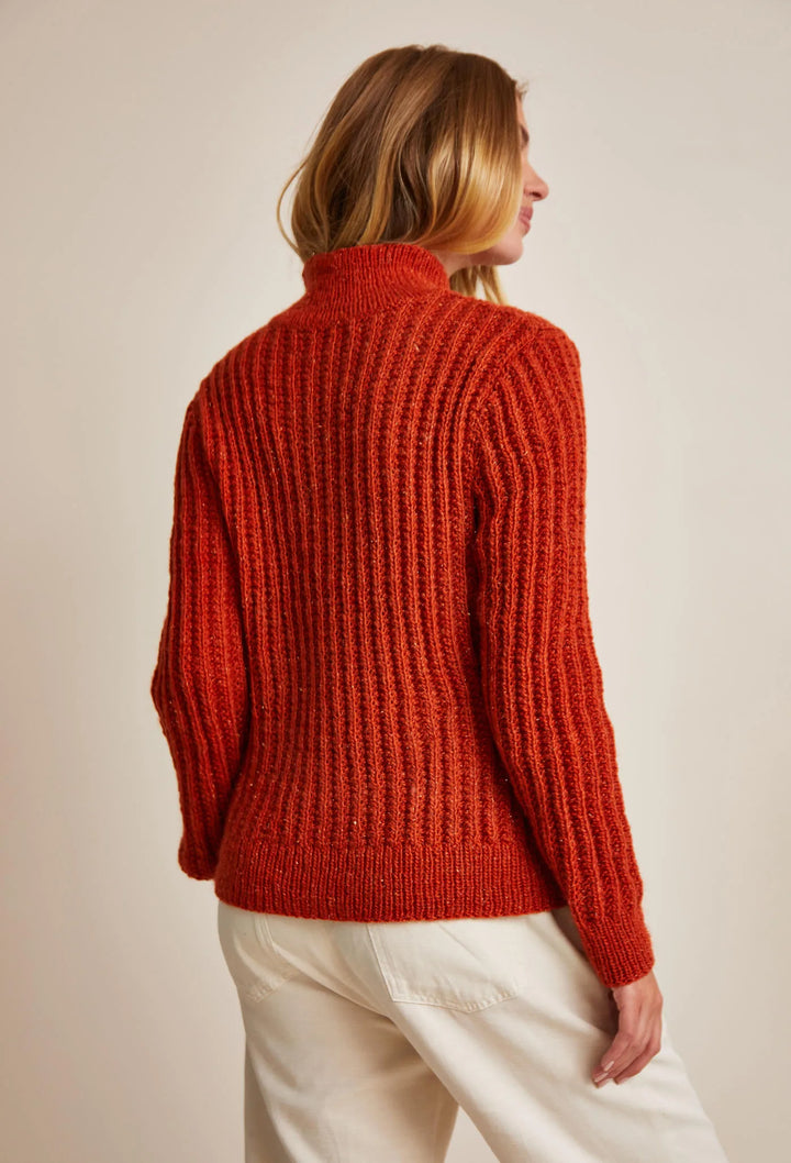 Bergère de France Canada - Lisa zip - up trucker neck sweater