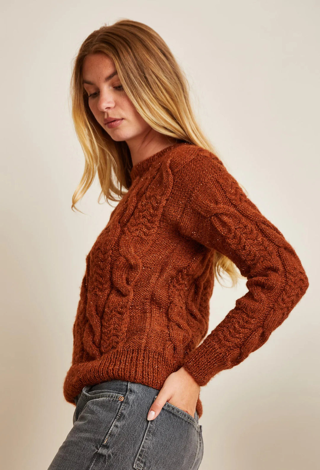 Bergère de France Canada - Laurence cable knit sweater