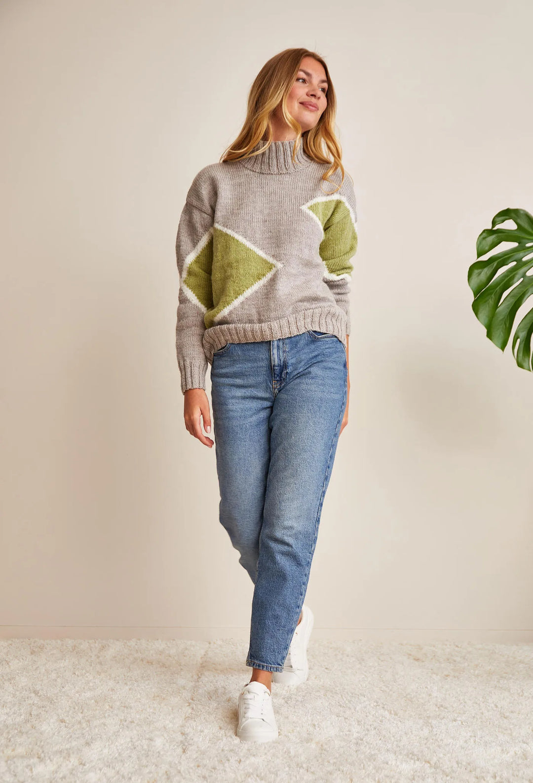 Bergère de France Canada - Beatrice geometric jacquard sweater