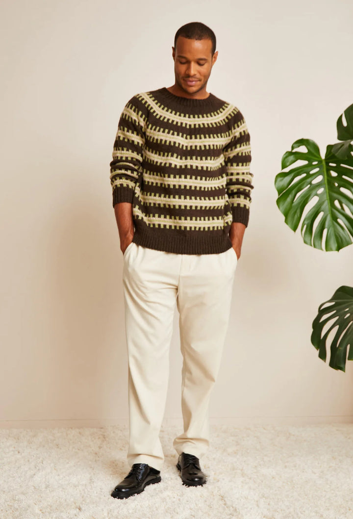 Bergère de France Canada - Benjamin jacquard yoke sweater