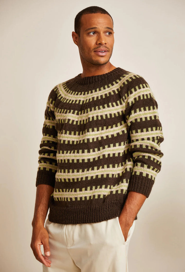 Bergère de France Canada - Benjamin jacquard yoke sweater