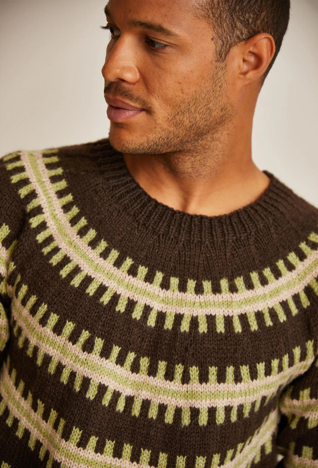 Bergère de France Canada - Benjamin jacquard yoke sweater